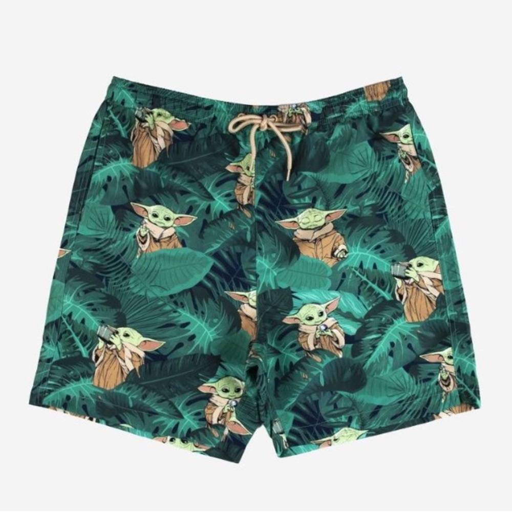 Men’s Swim Shorts - Star Wars, The Mandalorian, Baby Yoda